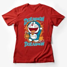 Doraemon Cartoon Character T-Shirt, Vibrant Blue and White Kids Tee, Fun Anime Graphic Shirt Female T-Shirt Custom graphic T-Shirt.Customize your color Doraemon Cartoon, Shirt Female, Anime Shirt, Casual Summer Shirts, Comic Styles, Friends Shirt, Art Shirts, Pride Shirts, Vibrant Blue