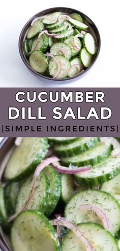 cucumber dill salad is an easy side dish that's ready in less than 30 minutes