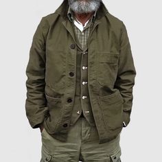 Mens Business, Cotton Jacket, Vintage Cotton, Green Jacket, Selling Online, Vintage Stil, Business Casual, Vintage Men, Casual Style