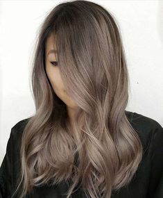 Greige Hair, Ombre Hair Color, Hair Color Balayage, Hair Inspiration Color