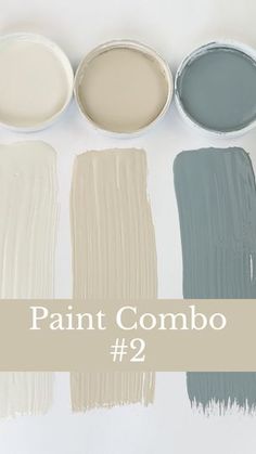 four different shades of paint with the words paint combo 2