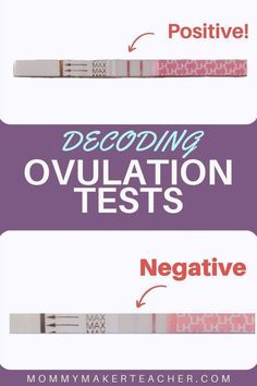 the words decoding ovulation tests and negative