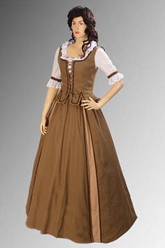 I believe this attire would have been favored by the nurse in the play "Romeo and Juliet," as the dress looks very impoverished and normal, much like her status in the story. Medieval Dress Diy, Medieval Dress Peasant, Medieval Dress Princess, Medieval Dress Pattern, Country Dress, Nurse Costume, Country Dresses