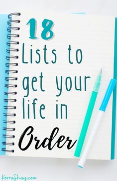 Color Coded To Do List, How To Be More Organized Life, How To Store Binders In Office, Master List Organization, 6/10 List, 17 Lists That Will Change Your Life, Life Binder Categories List, 100 Lists Of Lists, Adulting List