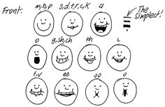 an image of different types of smiley faces