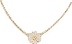 Feminine Gold Jewelry With Flower Decoration, Elegant Rose Gold-plated Flower Necklace, Elegant White Flower Necklace With Delicate Chain, Elegant Rose Gold Necklaces With Flower Decoration, Elegant Rose Gold Necklace With Flower Decoration, Elegant Flower Necklace With Delicate Chain, Delicate Gold Plated Flower Necklace, Crystal Flower, Altar'd State