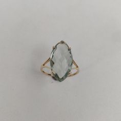 You can choose your own gem in my store. Let me know if you would like to see options Details of the ring Gem: Green Amethyst Gem size & shape: 20x10 mm and Marquise Center Gem weight: 5.85 carat Gold purity: 14K (58.33% approx.) Gold weight: 1.37 grams total weight of ring: 2.54 grams Fine briolette cut Green Amethyst marquise shape gemstone ring set in solid 14K yellow gold. The Gold purity is guaranteed and it comes with authentic 14 kt gold hallmark. Since these Rings are handmade, Size Yellow Gold Jewelry With Green Amethyst And Accent Stones, Elegant Green Amethyst Ring With Accent Stones, Green Amethyst Rings In Yellow Gold For Gifts, Yellow Gold Green Amethyst Ring For Anniversary, Anniversary Green Amethyst Ring In Yellow Gold, Elegant Green Amethyst Ring For Anniversary, Fine Jewelry Green Amethyst Ring, Fine Jewelry Green Amethyst Ring With Accent Stones, Green Amethyst Ring With Accent Stones Fine Jewelry