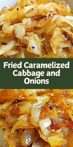 Fried caramelized cabbage and onions is a simple yet flavorful side dish that transforms humble ingredients into something special. Cabbage As A Side Dish, Fried Cabbage And Onions, Southern Fried Cabbage Recipes, Cabbage Recipe Boiled, Angel Hair Cabbage Recipes, Cabbage And Onions Sauteed, Simple Cabbage Recipes, How To Make Cabbage, New Years Cabbage