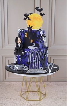 a halloween themed cake on top of a table