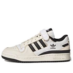 adidas originals Forum 84 Low 'Cream Black' HR2007 (SNKR/Skate/Casual/Unisex/Low Top/Non-Slip/Wear-resistant) Adidas Forum Low, Forum Low, Adidas Forum, Sneakers Adidas, Winter Fits, Jewelry Outfit