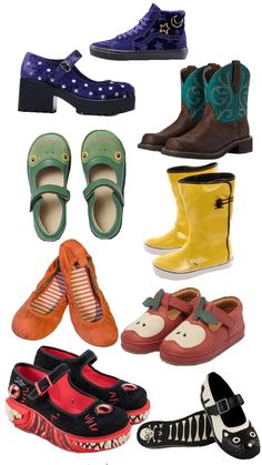 I LOVE WEIRD/SPECIALTY SHOES Twee Aesthetic, Mismatched Shoes, Weird Christmas, Sick Clothes, Hippie Style Clothing, Quirky Fashion