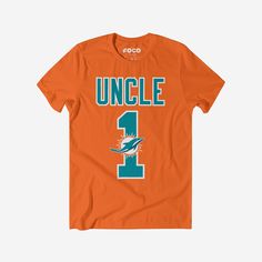 Miami Dolphins Number 1 Uncle T-Shirt FOCO S - FOCO.com Team-colored T-shirt With Letter Print For Fan Events, Sports Fan Tops With Letter Print For Fan Events, Casual T-shirt With Team Logo For Fan Events, Short Sleeve Tops With Team Name For Fan Events, Casual Team-colored T-shirt For Fan Events, Father's Day Fan Merchandise Crew Neck T-shirt, Casual Team Name Tops For Fan Events, Casual Tops With Team Name For Fan Events, Father's Day Fan Merchandise T-shirt With Crew Neck