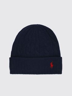 Hat POLO RALPH LAUREN Woman color Blue Ralph Lauren Beanie, Ralph Lauren Hat, Ralph Lauren Hats, Polo Ralph Lauren Women, Ralph Lauren Women, Ralph Lauren Collection, Blue Polo, Cuff Detail, Blue Hat