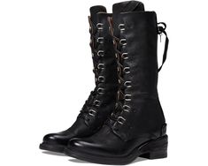 A.S. 98 Steward | Zappos.com Lace Up Cowboy Boots, Wide Calf Leather Boots For Women, Fall Biker Leather Lace-up Boots, Leather Biker Lace-up Boots For Fall, Colonial Dress Pattern, Tall Combat Boots, Colonial Dress, Vampire Costume, Womens Combat Boots