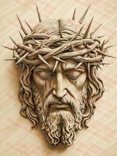 Illusion 3d Art, Field Background, Illusion 3d, Jesus Christ Art, Religious Wall Decor, Raster Image, 3d Illusion, Crown Of Thorns, Jesus Christus