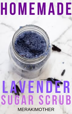 Sugar Scrub Recipe Easy, Natural Hygiene, Sugar Scrub Homemade Recipe, Diy Sugar Scrubs, Using Lavender, Easy Diy Beauty Products, Homemade Sugar Scrub, Diy Body Scrub Recipes, Diy Self Care