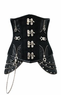 864 Black Jute Canvas Steampunk Underbust Corset #thefashioncorsetshop Authentic Corsets, Super Store, Boned Corsets, Plus Size Corset, Corset Fashion, Gothic Corset, Waist Training Corset