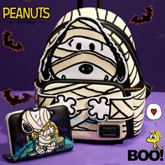 Nwt Loungefly X Peanuts Backpack Make An Offer Make This Certifiable Sweet Pup -----All Yours! Snoopy Backpack Peanuts Snoopy Mummy Halloween This Larger Than Life Beagle Wants Treats, And He’ll Go Door To Door To Get Them! Dressed As A Mummy, Snoopy Wears A Festive Costume For A Night Of Halloween Fun. Turn Down The Lights To See His Costume Glow In The Dark! This Mini Backpack Makes A Playful Addition To Any Outfit And Has Plenty Of Room To Stash Your Sweets. Vegan Leather Adjustable Shoulder Mummy Cosplay, Halloween Mummy, Top Backpacks, Pet Leashes, Zipper Charms, Pet Harness, Convertible Bags, Cute Cosplay, Halloween Looks