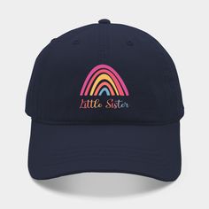 Welcome to the world little sister -- Choose from our vast selection of Trucker hats to match with your favorite design to make the perfect custom graphic Hat. Customize your color! For men and women. Big Little Reveal, Pink Hat, Welcome To The World, Big Little, Cotton Twill Fabric, Little Sisters, Trucker Hats, To The World, Dad Hats