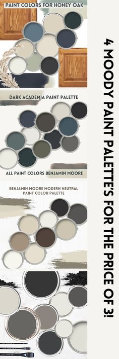 the different shades of paint are shown in this brochure, which shows how to use