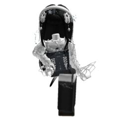 a black and white photo of a doll in a stroller with snowflakes on it