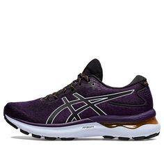 (WMNS) Asics Gel Nimbus 24 TR 'Nature Bathing - Night Shade' 1012B383-001 (SNKR/Cozy/Women's/Wear-resistant) Marathon Running Shoes, Running Shoes Sneakers, Asics Gel, Body Size, Stylish Sneakers, Body Measurements, Perfect Pair, Shades, Sneakers