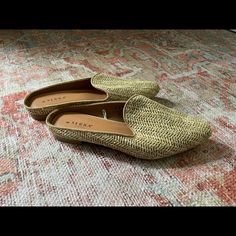 Brand New Mules. Purchased And Never Work. Woven Style. Size 9 Woven Mules, Weave Style, Mule Clogs, Mules Shoes, Clogs, Women Shoes, Brand New, Cream, Women Shopping