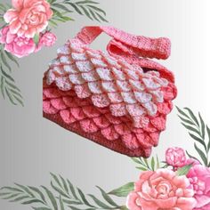 Exquisitely handcrafted handbag lovingly crocheted to perfection. Crochet Shoulder Bag As Gift, Pink Hand Knitted Bags For Gifts, Hand Knitted Pink Bags For Gifts, Pink Crochet Bag As Gift, Crochet Tote Bag As Gift, Pink Crochet Bag For Gift, Handmade Crochet Yarn Bag As Gift, Handmade Yarn Crochet Bag For Gifts, Handmade Crochet Yarn Bag For Gifts