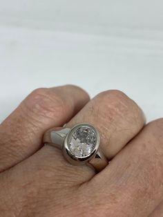 Vintage Engagement Ring clear CZ 925 Sterling Silver cocktail Sizes 6, 7, 8 Can be resized, my jeweler charges $10-$20 All rings are shipped free in the US in a nice gift box. Check out our over a THOUSAND great reviews Engraving is $4 per letter and is not always perfect depending on the piece. It can take a few days if the jeweler is busy. This is payable to Paypal Judithsltd@gmail.com Classic Silver Oval Diamond Ring, Modern Sterling Silver Diamond Ring As Gift, Vvs Clarity Sterling Silver Crystal Ring For Formal Occasions, Modern Anniversary Jewelry With Vs Clarity, Modern Silver Crystal Ring For Gift, Modern Jewelry With Vs Clarity For Anniversary, Modern Vs Clarity Jewelry For Anniversary, Classic Sterling Silver Crystal Ring In Diamond White, Classic Silver Crystal Anniversary Ring