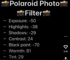 the polaroid photo filterr screen is shown in this screenshote, and it shows