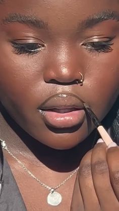 GRWM Clean Girl Makeup for Dark Skin Clean Girl Makeup, Interesting Faces, Girls Makeup, Clean Girl, From Scratch, Make Up