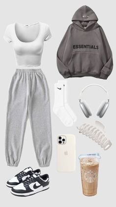 #traveloutfit #outfitinspo Lazy Style Aesthetic, Lounge Fits, Highschool Outfits, Disney Fits, Outfit Aesthetics, Cute Nike Outfits, Casual Preppy Outfits, Preppy Girl