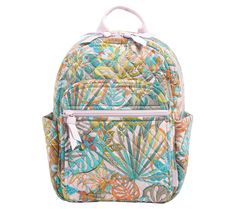 Organize your daily office or school essentials in this printed backpack. From Vera Bradley. Vera Bradley Prints, Forest Canopy, Adidas Classic, Rain Forest, Small Backpack, Laptop Pocket, Girl Backpacks, Designer Backpacks, Vera Bradley Backpack