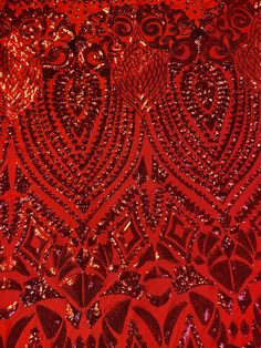 Gorgeous red sequin pattern mesh fabric. Has a great stretch for dresses and skirts. Bright, bold red is the color of the season! Elegant Red Sequin Fabric For Festive Occasions, Holiday Festive Sequin Fabric, Red Glamorous Sequin Fabric For Night Out, Sequin Fabric For Party And Festivals, Glamorous Red Sequin Fabric For Party, Red Sequin Fabric For Holiday Parties, Elegant Red Embellished Sequin Fabric, Red Fitted Sequin Fabric For Festive Occasions, Fitted Red Sequin Fabric For Festive Occasions