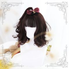 Eudora Lolita Air Bang Brown Gradient Curly Cosplay Wig Brown Wig With Bangs, Light Brown Wig With Bangs, Vocaloid Wigs, Brown Cosplay Wigs, Hair Length Chart, Frizzy Hair Tips, Cute Cosplay Wigs & Hair Extensions, Brunette Ombre, Hair Extension Salon