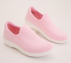 Chase the sunshine, the kids, or the pup in these slip-resistant sneakers in soft and stretchy Dream Fit knit. From Alegria.