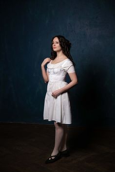 Short Regency stays - lightweight, cotton, great for summer. Provides bust support for 1790s - 1800s looks, gives a great shape and silhouette, gently uplifting bust and making a good-looking cleavage. Providing bust support with not much stress on waist. The corset itself made of 100% cotton with satin face, the lining is cotton too. The bustier has plastic boning. Customizations of size, style and fabrics are available. Regency Corset Dress With Fitted Bodice, Regency Style Overbust Corset Dress, Fitted Empire Waist Corset Dress With Boned Bodice, Fitted Corset Dress With Boned Bodice And Empire Waist, Regency Style Fitted Overbust Corset, Regency Style Fitted Corset Dress With Boned Bodice, Fitted Regency Corset Dress With Boned Bodice, Regency Style Overbust Fitted Corset, Regency Underbust Corset With Fitted Bodice