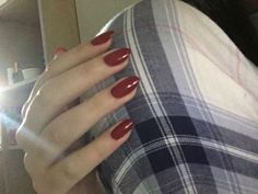 Red Nails Aesthetic, Trendy Manicure, Manicure Nail Art, Red Nail Polish, Short Nail, Red Nail, Short Nail Designs, Manicure Y Pedicure, Dream Nails