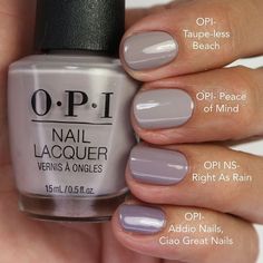 Opi Fall, Opi Nail Colors, Pretty Nail Colors, Nails Nailpolish, Subtle Nails, Nail Colours, Gel Nail Colors