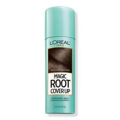 Root Cover Up - ROOT COVER UP XX LIGHT TO MEDIUM BROWNBenefitsMagic Root Cover Up conceals grays in seconds for flawless rootsLightweight formula, no smudging or sticky residue, ammonia and peroxide freePerfect for in-between salon visits, Magic Root gives coverage to grey roots and lasts until your next shampooGood for all hair types and texturesFormulated WithoutAmmonia - Root Cover Up Temporary Hair Color Spray, Loreal Hair Color, Covering Grey Roots, Hair Mascara, Loreal Hair, Root Cover Up, Hair Color Spray, Root Concealer, Covering Gray Hair