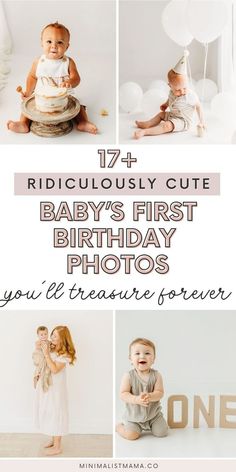 Planning a 1st birthday for your little one? These baby first birthday photos are beyond precious - perfect for either a baby boy first birthday or baby girl first birthday! These first birthday pictures are all simple and classy and perfect to celebrate that one year birthday with your little one! Good For 1st Birthday Party, Simple Terrace Birthday Decoration Ideas, Diy First Birthday Photoshoot At Home, First Bday Photoshoot Ideas, First Birthday Sentimental Ideas, First Birthday Milestone Pictures, One Year Photoshoot Ideas Boy, First Birthday Simple Decorations, One Year Girl Photoshooting