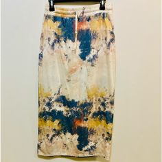 Fitted Pull On Skirt, Drawstring Waist Band, 2 Functional Pockets. New With Tags, Excellent Condition. Zara Skirts, Women Skirts Midi, Waist Band, Tie Dye Skirt, Drawstring Waist, Tie Dye, Womens Skirt, Zara, Dye