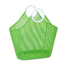 Sun Jellies Green Large Fiesta Shopper | Great for graduation gift, graduation gift for best friend, graduation gift ideas for college, graduation gifts for friend, graduation gifts for sister, personalized gifts | Swoozies Graduation Gifts For Sister, Green Tote Bag, Jelly Bag, Green Tote, Colorful Bags, Retro Mode, Jelly Shoes, Best Bags, Shopper Tote