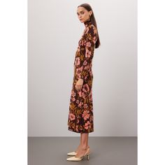 Multicolor floral knit (43% Rayon, 35% Recycled Polyester, 22% Nylon). Sweater sheath. Long sleeves. Mock neck. Pull on. 50" from shoulder to hemline. Imported. Whitney Port, Floral Knit, Rent The Runway, Closet Designs, Fall Floral, Floral Midi Dress, Mock Neck, Midi Dress, Long Sleeves