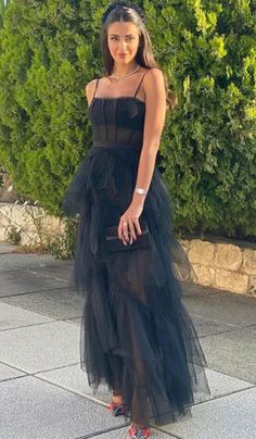 Black Tulle Prom Dress, Prom Dresses Custom, Corset Gown, Looks Pinterest, Elegant Clothes, Mesh Corset, Custom Prom Dress, Custom Size Dresses, Prom Dresses Online