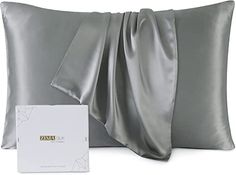 Amazon.com: ZIMASILK 100% Mulberry Silk Pillowcase Upgraded Version, for Hair and Skin Health, Better Grade 6A Silk, with YKK Zipper, Gift Box 1Pc (Standard 20"x26", Grey) : Home & Kitchen Silk Pillow Cases, Gifts For New Mothers, Silk Pillowcase Hair, Neck Wrinkles, Satin Pillow, Tangled Hair, Silk Headband, King Pillows, Gray Silk