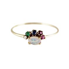 FRIDA OPAL RING Opal Ring, Australian Opal, Buy Shoes, Opal Rings, Pink Sapphire, White Diamond, Turquoise Ring, Blue Sapphire, Sapphire Ring