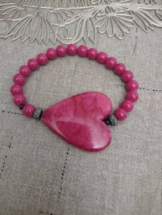 Check out this item in my Etsy shop https://www.etsy.com/listing/1142593226/big-pink-heart-stretch-bracelet-for-a Burgundy Bracelet, Patriotic Jewelry, Heart Center, Pink Pearls, Garnet Bracelet, Pink Valentines, Onyx Bracelet, Christian Jewelry, Cross Bracelet