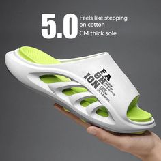 ☁️ Like Walking On Clouds 📌 Relieves Foot & Heel Pain 💦 Perfect for Indoor & Outdoor Get all-day foot comfort and foot relief ... Durable Slip-on Summer Slides, Durable Open Toe Synthetic Slides, Durable Synthetic Open Toe Slides, Durable Open Toe Slides For Summer, Summer Open Toe Slides, Durable Synthetic Slides For Summer, Durable Summer Slide Sandals, Breathable Open Toe Green Sandals, Green Breathable Synthetic Sandals