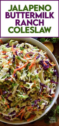 a white bowl filled with coleslaw and carrots